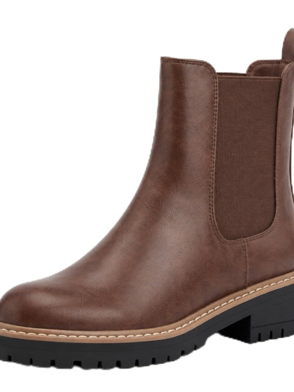 Women's Chelsea Boots Fashion Slip On Ankle Booties Casual Elastic Chunky Block